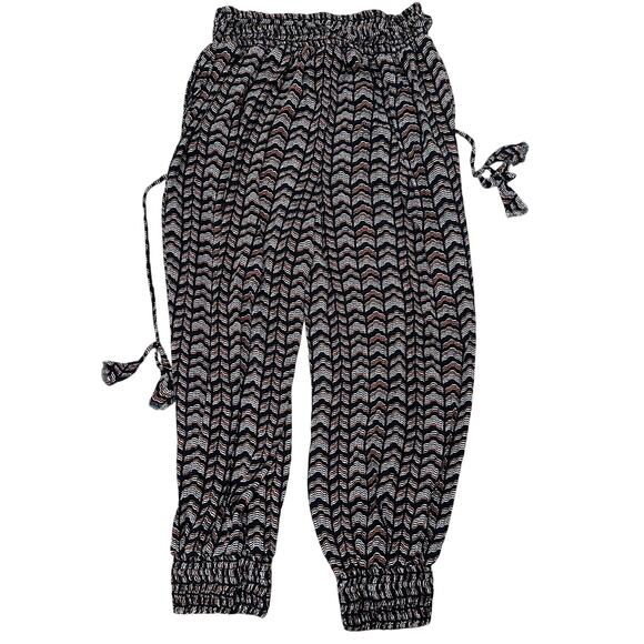 By Anthropologie Women's Abstract Print Pullon High Waist Joggers, M - Picture 11 of 11